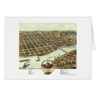 Moline, IL - Panoramakarte - 1869