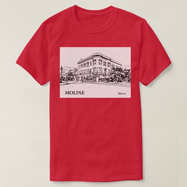 Moline Illinois TShirt 2 (Design vorne)