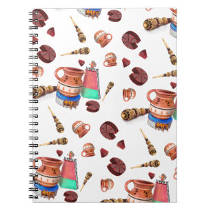Molinillo Whisk Pattern Notizblock