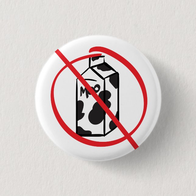 Molkerei frei - Allergie/Intoleranz Button (Vorderseite)