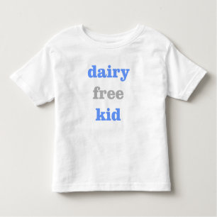 Molkereifreies Kind im Baby-Blau Kleinkind T-shirt