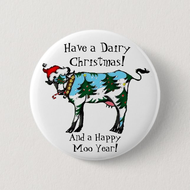 Molkereiweihnachtsknopf Button (Vorderseite)