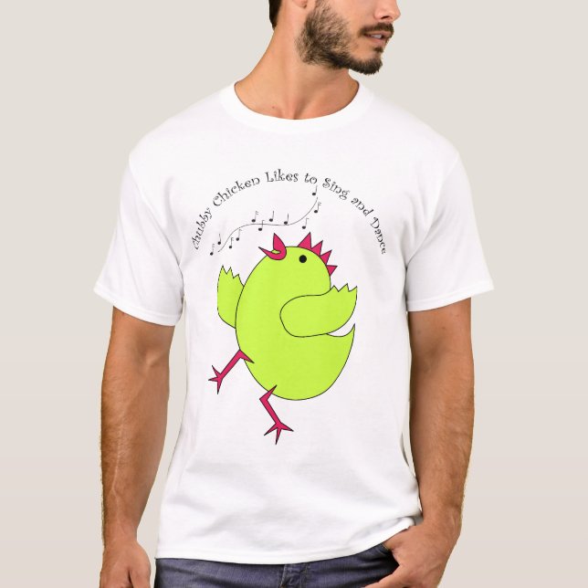 Mollige Gleiche zum zu singen u. zu tanzen T-Shirt (Vorderseite)