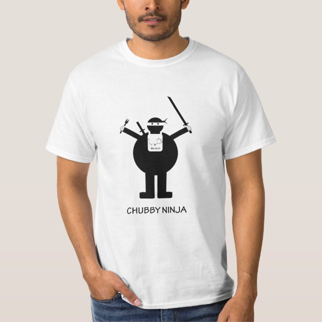 molliges ninja T-Shirt (Vorderseite)