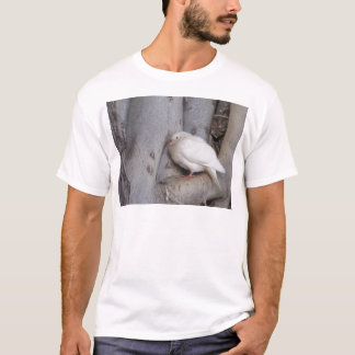 Molliges Weiß tauchte im Baum T-Shirt