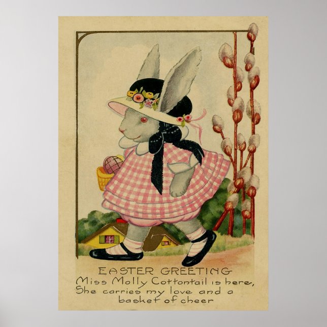 Molly Cottontail Oster Poster (Vorne)