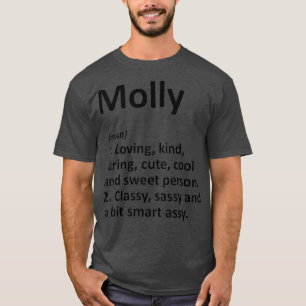 MOLLY Definition Personalisiert Name Funny Gift T-Shirt