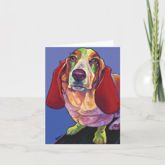 Molly die Dachshund-Therapie-Hundekarte durch Karte (Vorderseite)