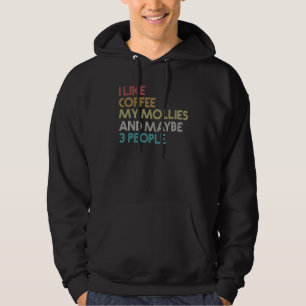 Molly Fish Coffee Aquarium Moles Vintag Retro T Hoodie