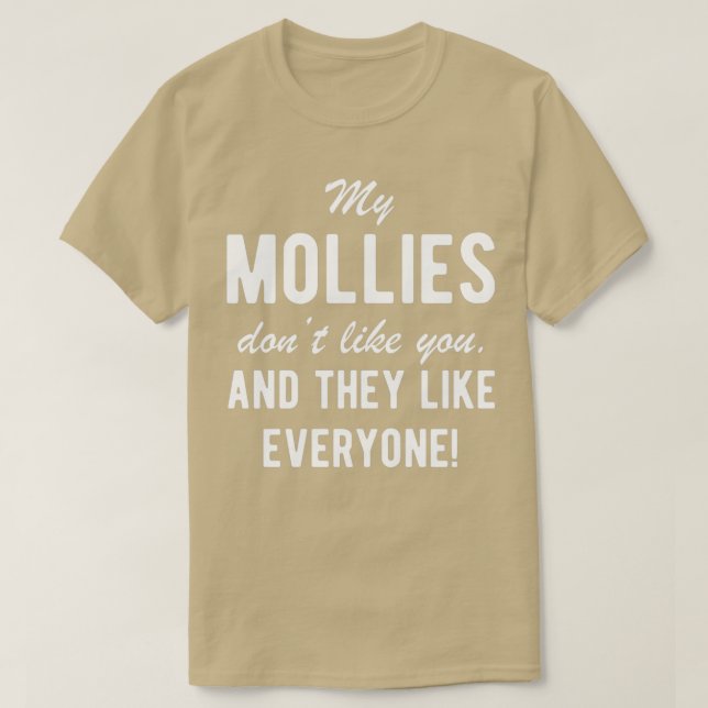Molly Fish Owner Funny Quote T-Shirt (Design vorne)