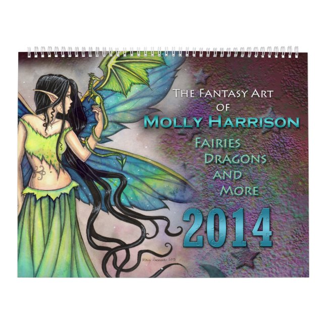 Molly Harrison 2014 Fairy and Fantasy Art Calendar Kalender (Titelbild)