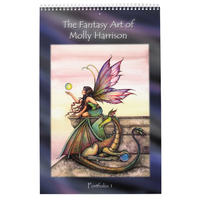 Molly Harrison Fairy Art Portfolio Book Kalender (Titelbild)