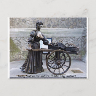 Molly-Malone-Skulptur, Dublin, Irland Postkarte