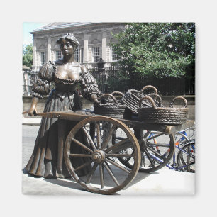 Molly Malone und Schubkarre Irland Magnet