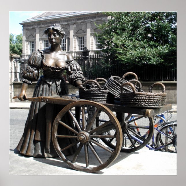 Molly Malone und Wheelbarrow Irland Poster (Vorne)