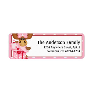 Molly Moose Valentine's Day Address Labels d2
