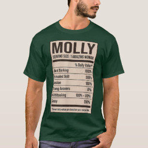 Molly Nutrition Facts Name Nickname Alias Title Fr T-Shirt