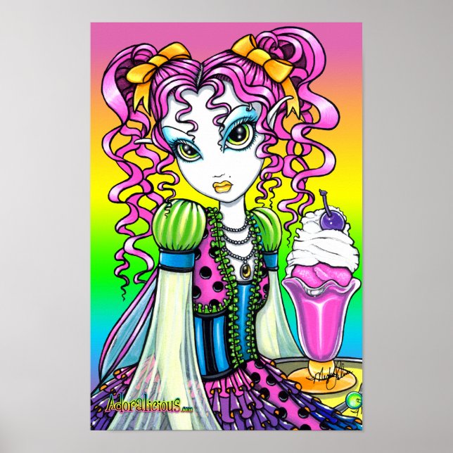 "Molly" Sherbet Ice Cream Rainbow Fairy Poster