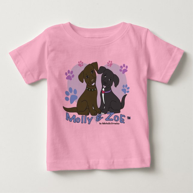 Molly & Zoe Baby T-shirt (Vorderseite)
