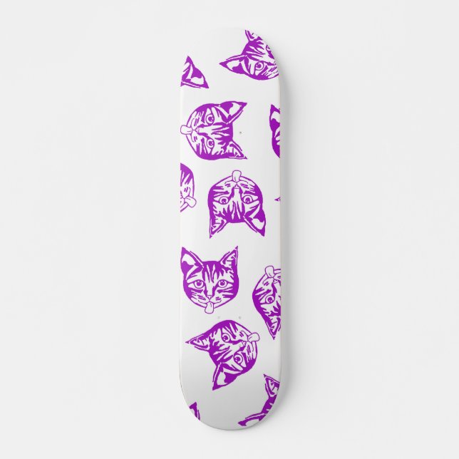 Mollycat Muddle Blue Skateboard (Vorne)