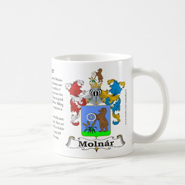 Molnar Familien-Wappen Tasse (Rechts)