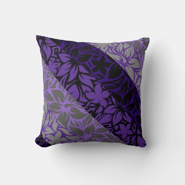 Moloaa Bay Hawaiianischer Hibiskus Gestreifte Kiss Kissen (Vorderseite)