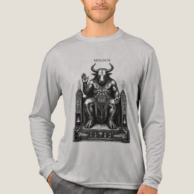 Moloch der Ewigen Flamme Tri-Blend Shirt (Vorderseite)