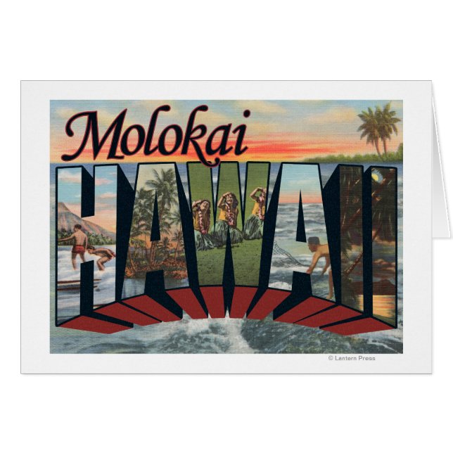 Molokai, Hawaii - Große Briefszenen (Vorderseite (Horizontal))