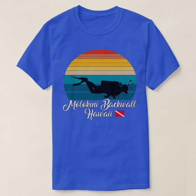 Molokini Backwall Hawaii Tauchen T-Shirt (Design vorne)