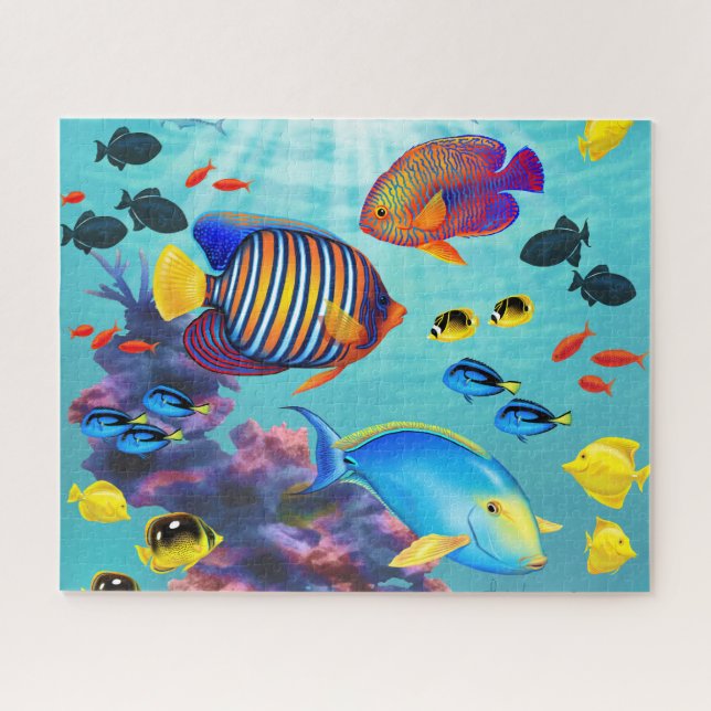 Molokini Cove Hawaiian Tropical Fish Puzzle (Horizontal)