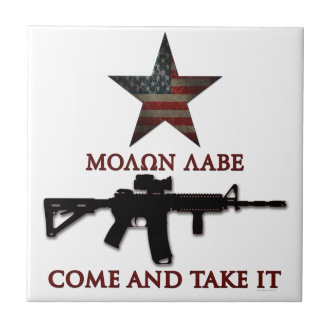 Molon gekommenes Labe - und nehmen es Fliese (Vorderseite)