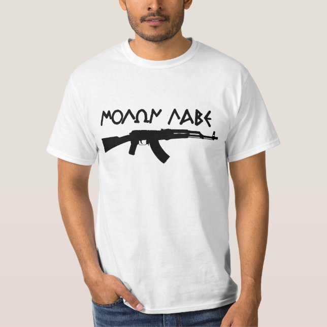 Molon Labe AK47 T-Shirt (Vorderseite)