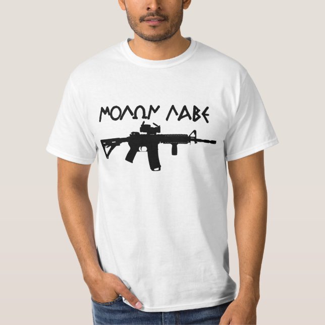 Molon Labe AR15 T-Shirt (Vorderseite)