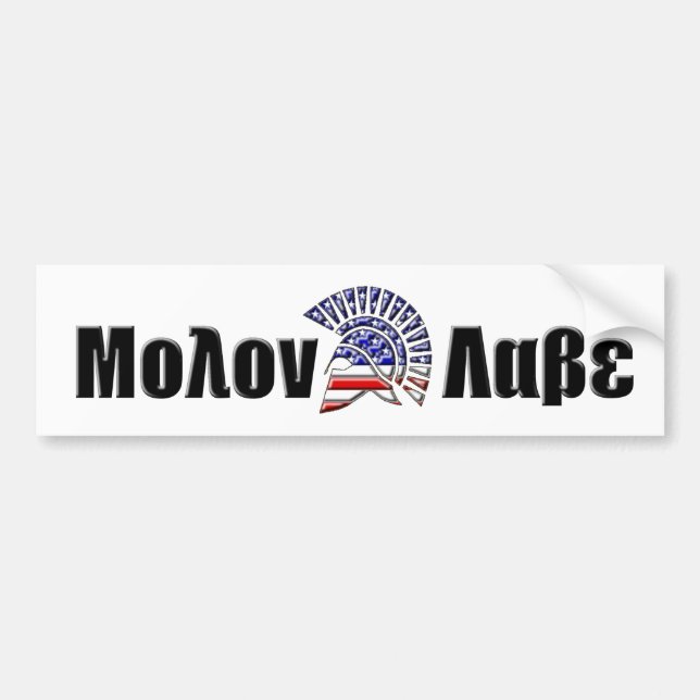 Molon Labe Autoaufkleber (Vorne)