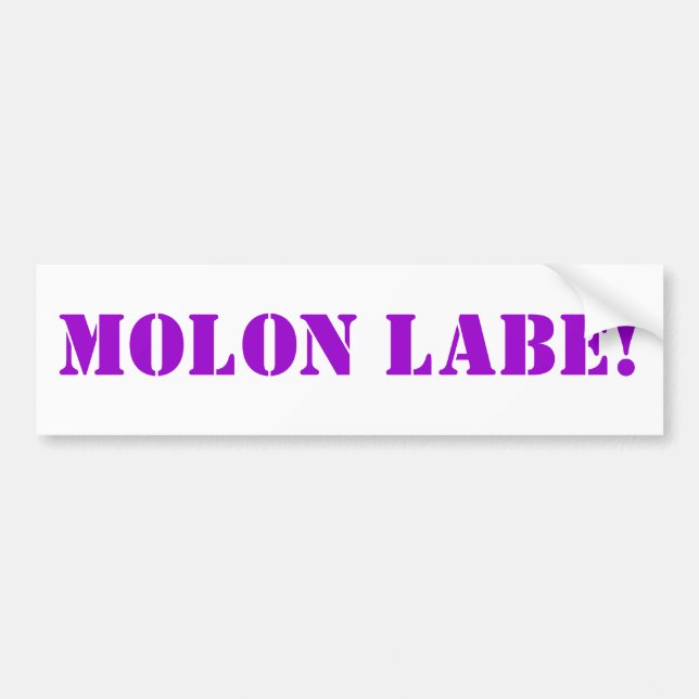 MOLON LABE! AUTOAUFKLEBER (Vorne)