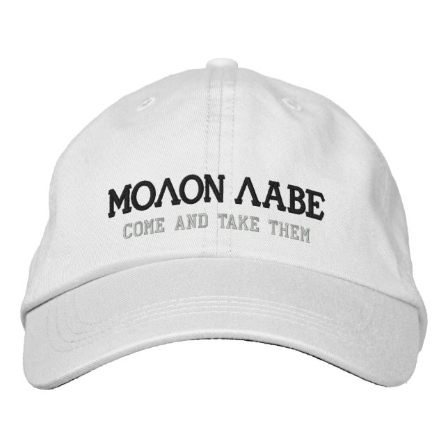 MOLON LABE BESTICKTE KAPPE (Vorderseite)