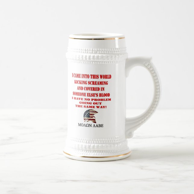 MOLON LABE BIERGLAS (Rechts)
