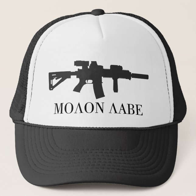 Molon Labe Carbine-Kappe Truckerkappe (Vorderseite)