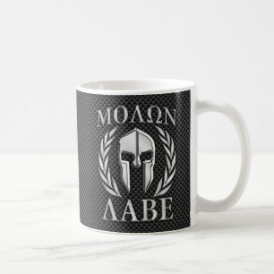 Molon Labe Chrom-Art-spartanische Kaffeetasse