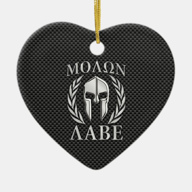 Molon Labe Chrom-Art-spartanische Keramikornament (Vorne)