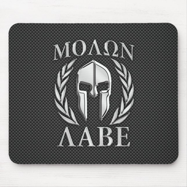 Molon Labe Chrom-Art-spartanische Mousepad (Vorne)