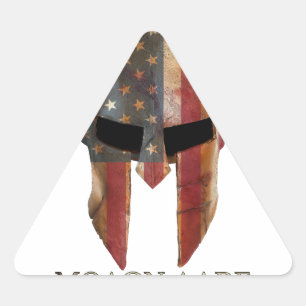 Molon Labe -, das gekommen wird und nehmen ihnen Dreieckiger Aufkleber