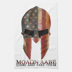 Molon Labe -, das gekommen wird und nehmen ihnen Geschirrtuch