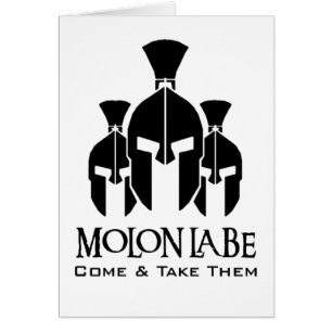MOLON LABE dreifache Drohungswörter