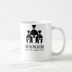 MOLON LABE dreifache Drohungswörter Tasse