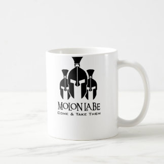 MOLON LABE dreifache Drohungswörter Tasse