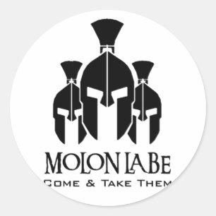 MOLON LABE Dreifachworte Runder Aufkleber
