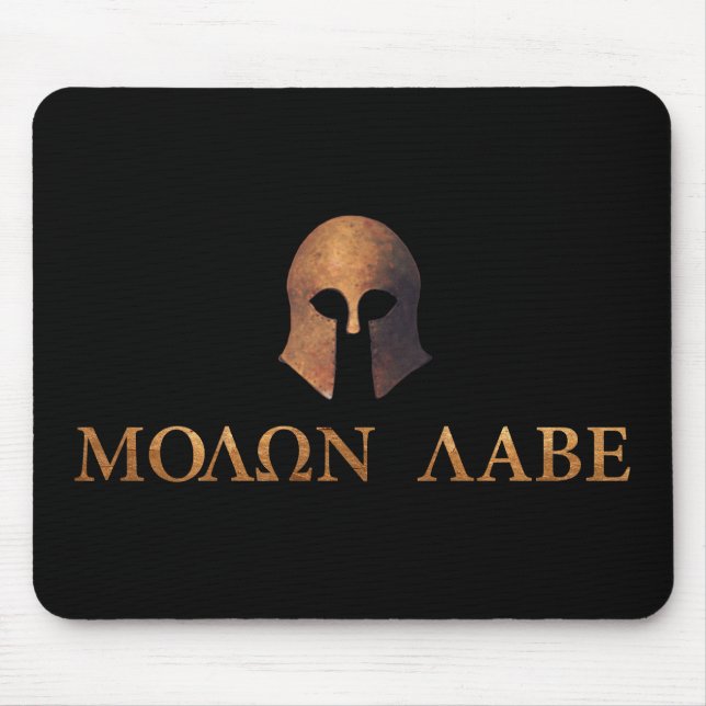 Molon Labe (gekommen und erhalten Sie es) Mousepad (Vorne)