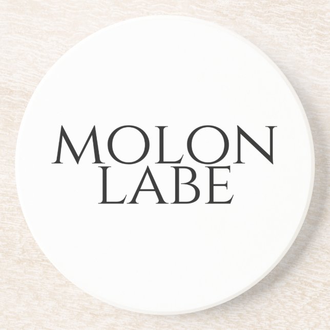 Molon Labe Getränkeuntersetzer (Vorne)
