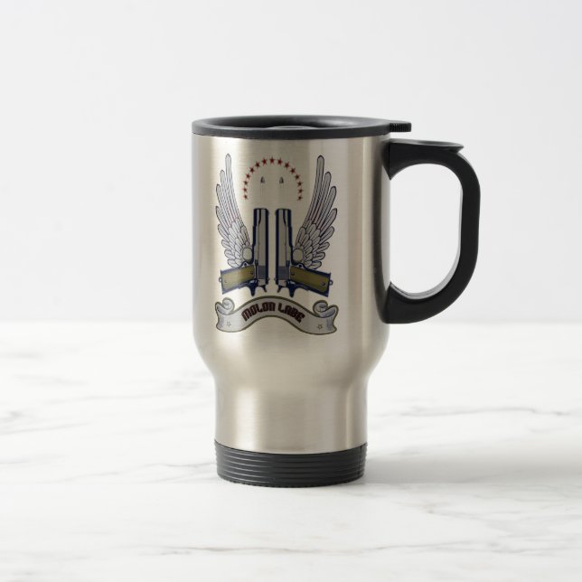 Molon Labe Gewehr-Tasse Reisebecher (Rechts)